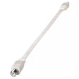 RCA Flat Coax Extension Cable, 18 In. in White TekShack