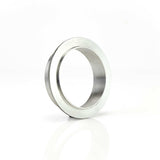 Mild Steel S400 4" / 3.5" Weld On Down Tube V Band Flange Kit.
