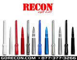 .50 Cal Bullet Antenna (Fits OEM Factory Threaded Antenna) Multiple Colors