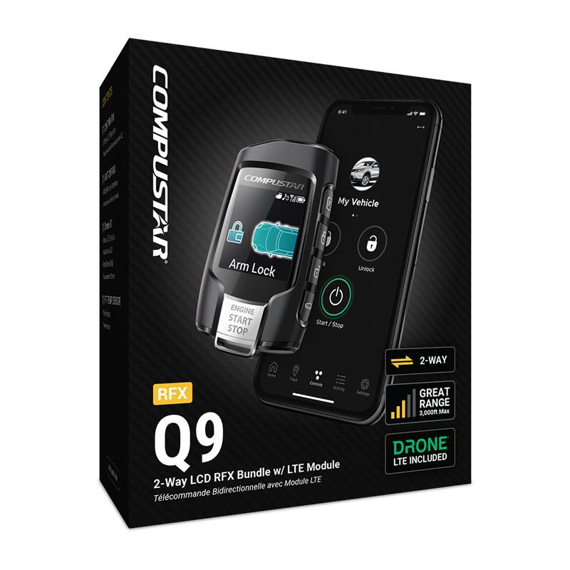 Compustar RFX-2WQ9-FM 2-Way LCD Remote Start & Security System with LTE