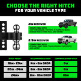 Adjustable Drop Hitch (2" Receivers)