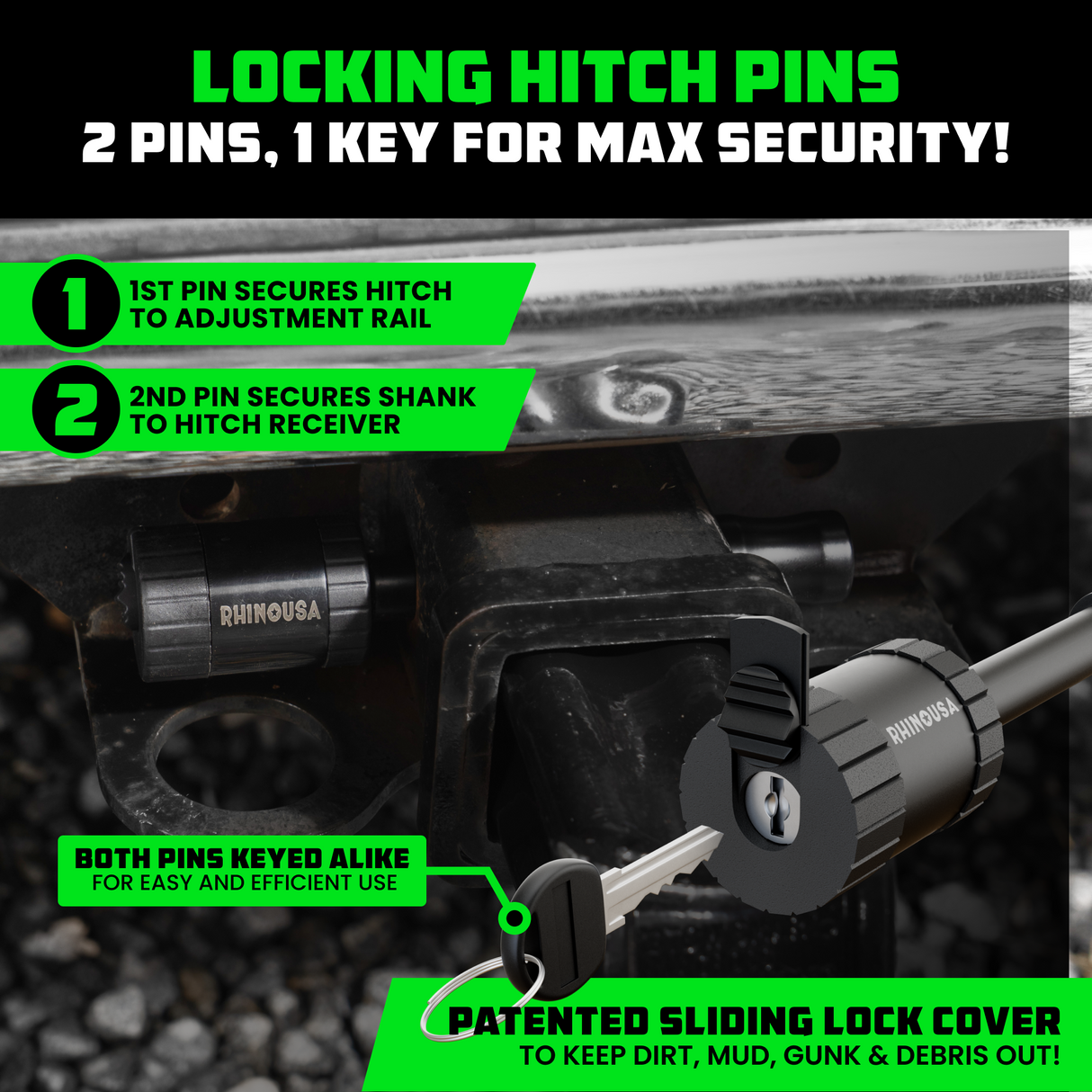 Adjustable Drop Hitch (2" Receivers)