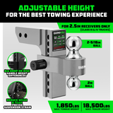 Adjustable Drop Hitch (2.5" Receivers)
