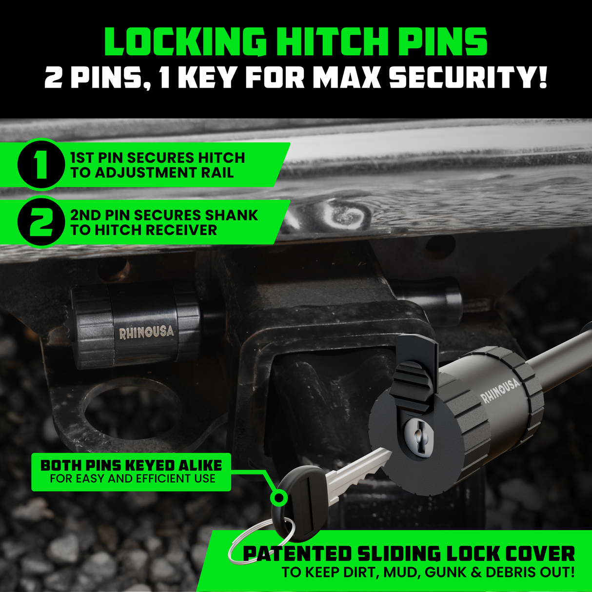 Adjustable Drop Hitch (2.5" Receivers)