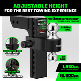 Adjustable Drop Hitch (2.5" Receivers)