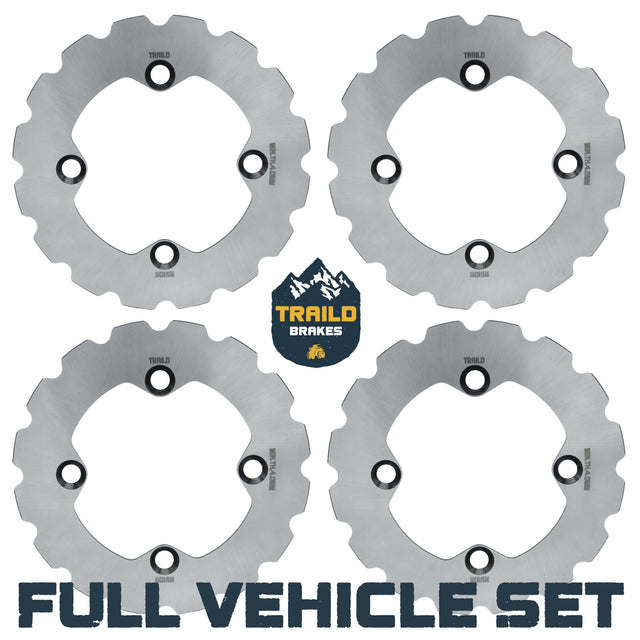Polaris RZR 900/Trail 900/S4 900/4 900/S 900/S 1000/Trail S 1000 2014-2026 Ridge Rider Disc Brake Rotor Kit Traild