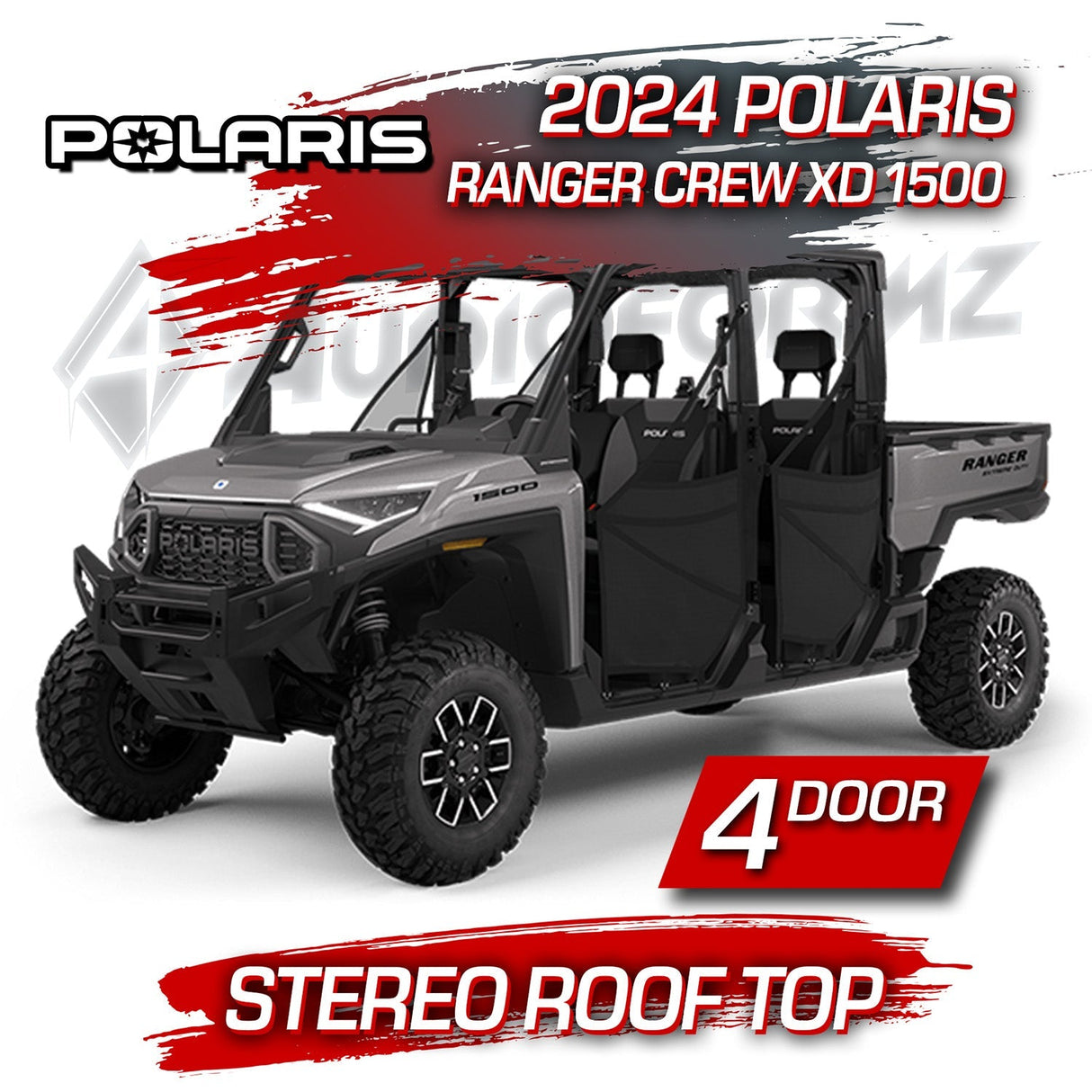 2024 Polaris Ranger Crew XD 1500 Premium Stereo Tops (4-Door) Polaris