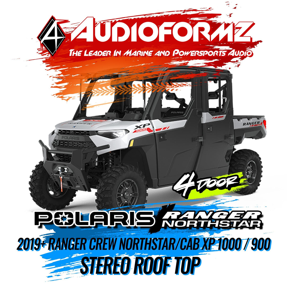 2019+ Polaris Ranger Crew Northstar/Cab XP 1000 / 900 Stereo Tops (4-Door) Polaris