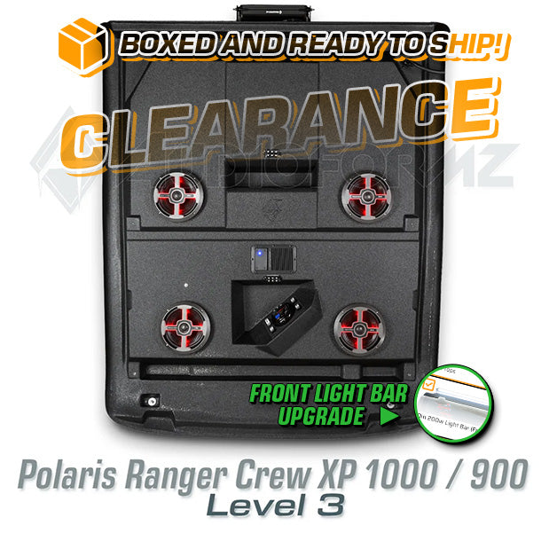 2013+ Polaris Ranger Crew XP 1000 / 900 LEVEL 3 Stereo Top with Light Bar  (4-Door)