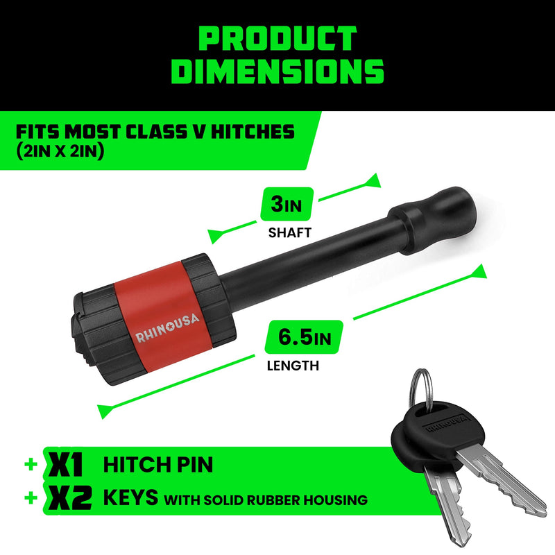 2" Locking Trailer Hitch Pin
