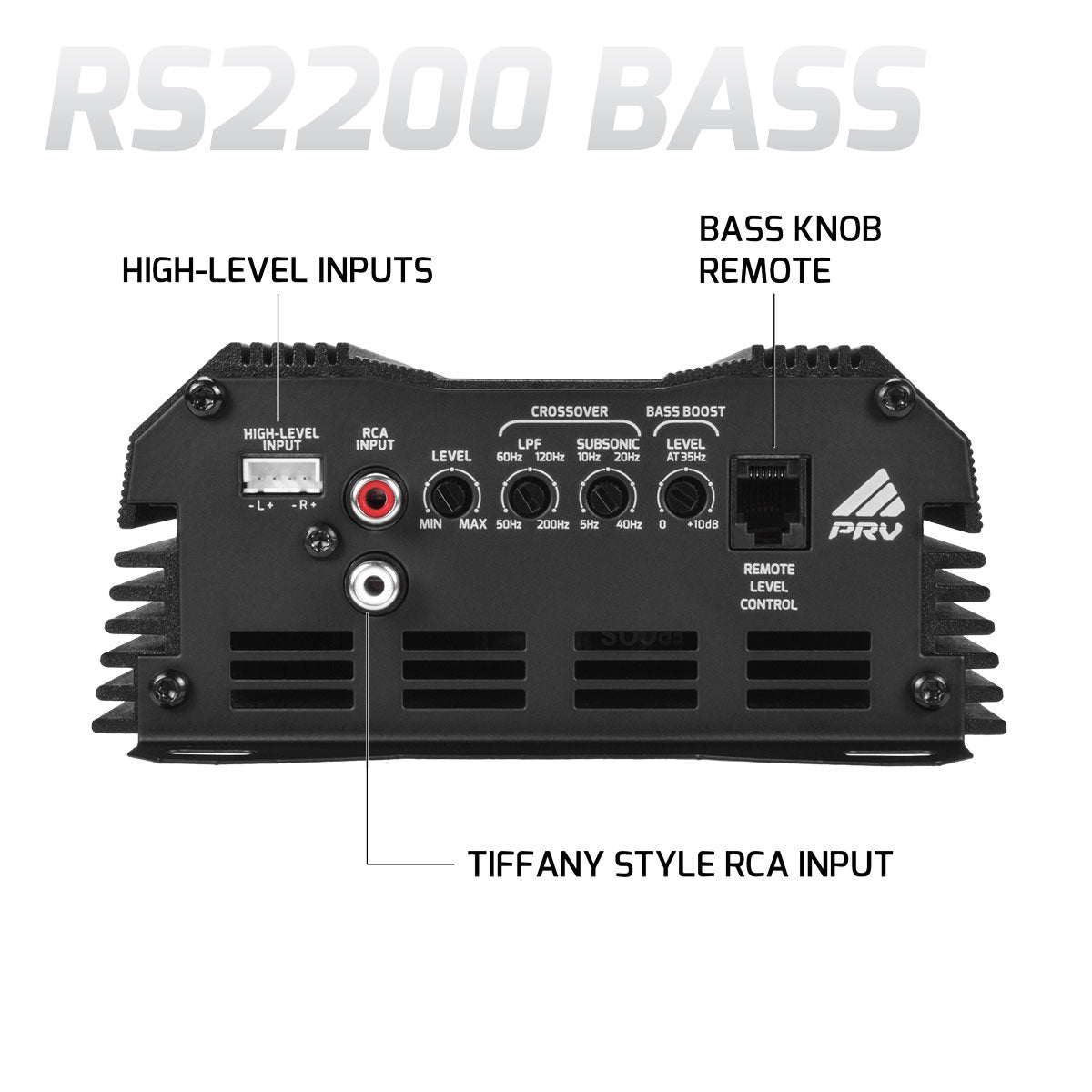 PRV RS2200 BASS 1 Ohm Amplifier PRV Audio