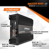 PRV RS3200 BASS 1 Ohm Amplifier PRV Audio