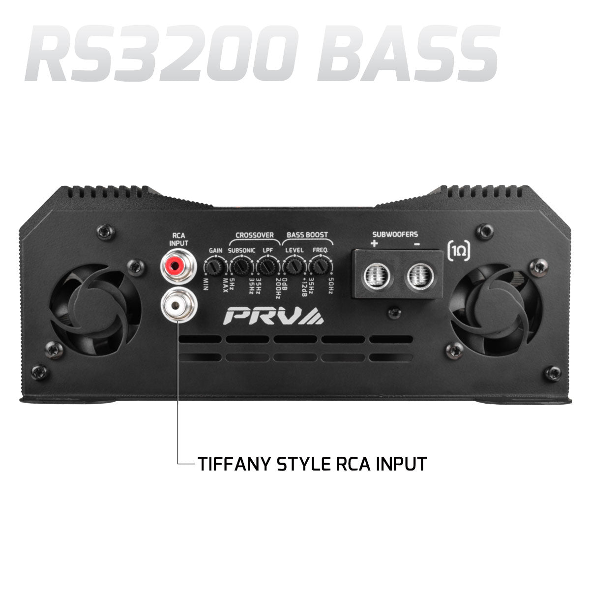 RS3200 BASS 1 Ohm - 1 Channel Monoblock Amplifier PRV