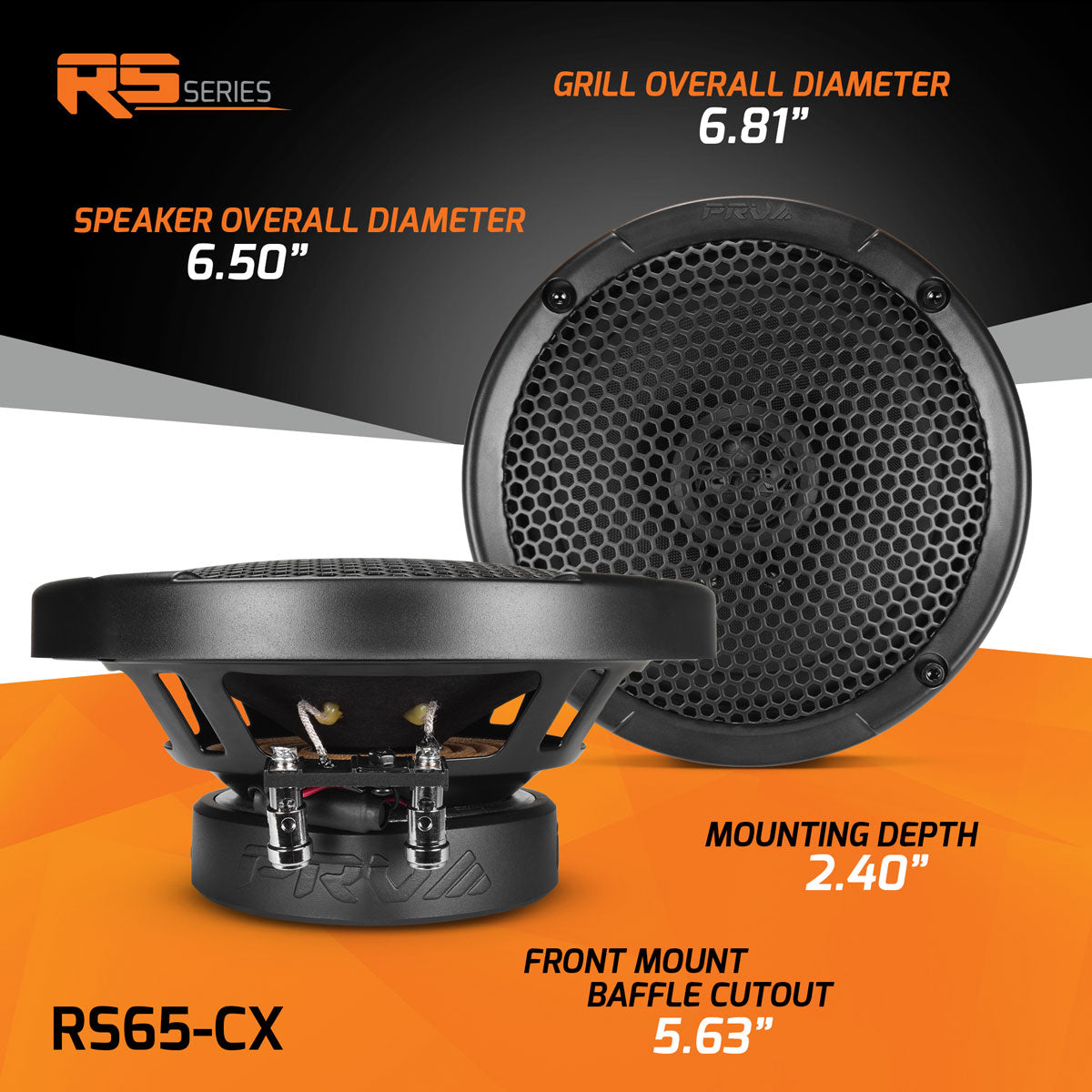 PRV RS65-CX (PAIR) Coaxial PRV Audio