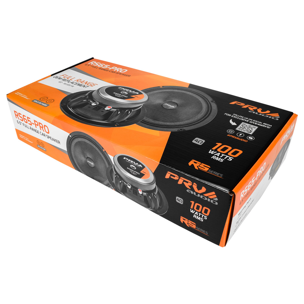 PRV Audio RS65-PRO 6.5" Full-Range Car Speakers Pair