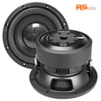 RS8-SUBD4  PRV 8” Car Subwoofer  Dual 4 Ohm 500 Watts PRV