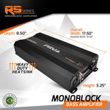 RS8200 BASS 1 Ohm | 1 Channel Monoblock Amplifier PRV
