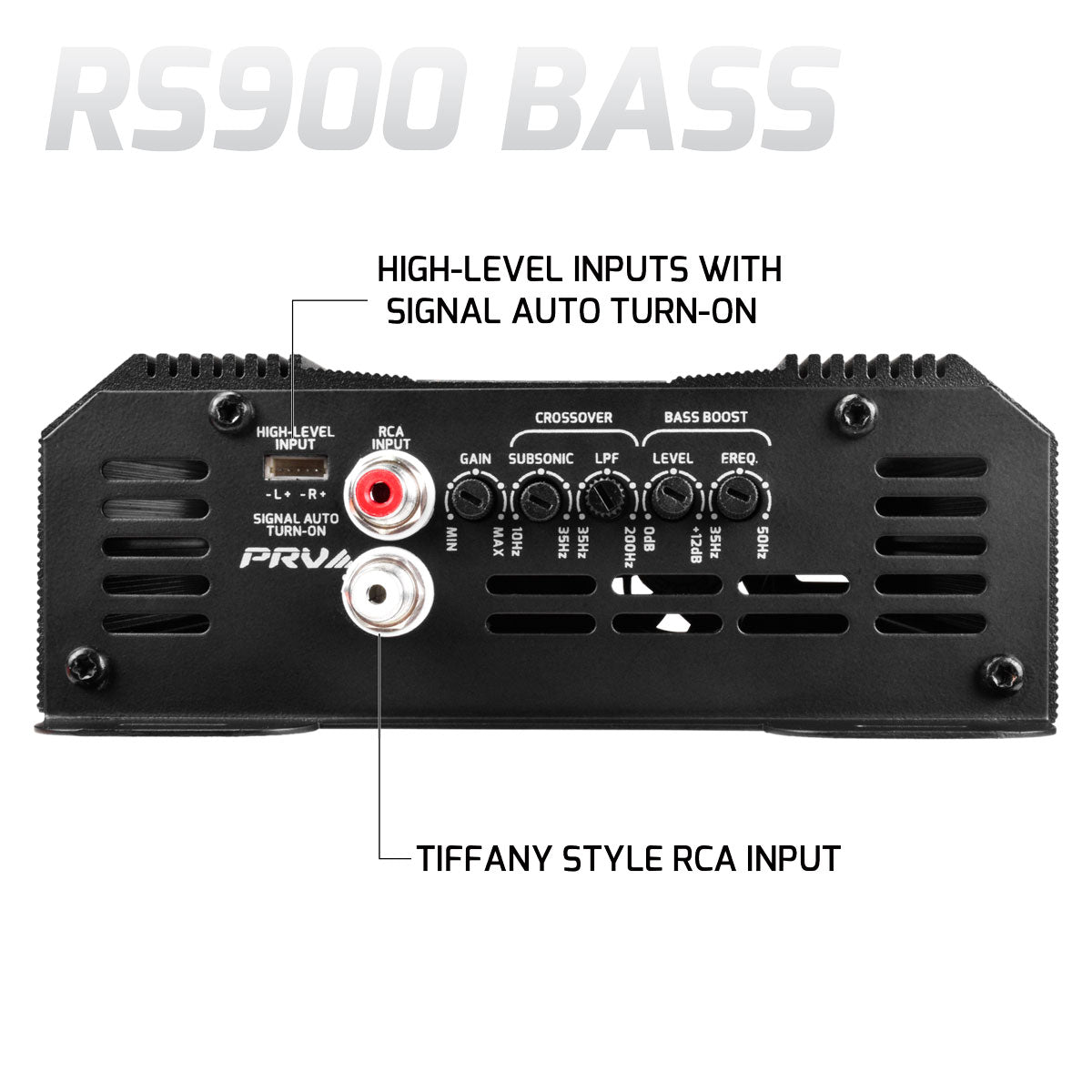 RS900 BASS 1 Ohm - 1 Channel Monoblock Amplifier PRV