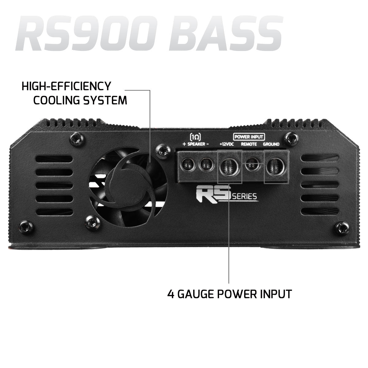 RS900 BASS 1 Ohm - 1 Channel Monoblock Amplifier PRV
