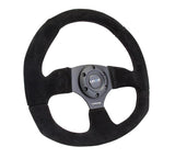 NRG Innovations Flat Bottom Steering Wheel Suede