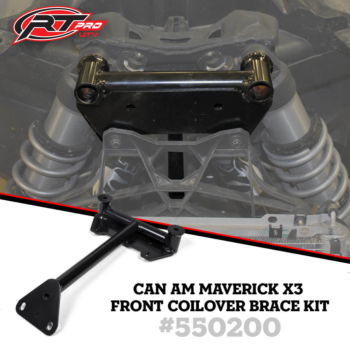 Front Coilover Brace Kit | CanAm Maverick X3 RT Pro UTV
