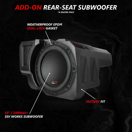 2020-2024 Polaris® RZR PRO Series Phase-6 K-Spec 5-Speaker 1400watt System for Ride Command