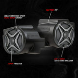 2020-2024 Polaris® RZR PRO Series Phase-1 A-Spec 2-Speaker 200watt System w/MRB4 SSV Works