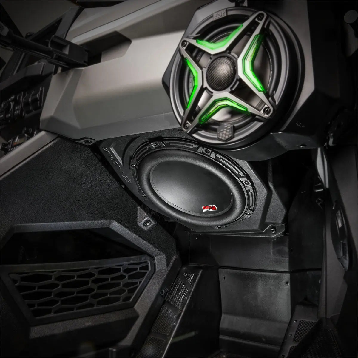 2025-2026 Polaris® RZR Pro R / Pro S / Pro XP Phase-5 V-Spec 7-Speaker Plug-&-Play Kit w/MRB4 Radio SSV Works