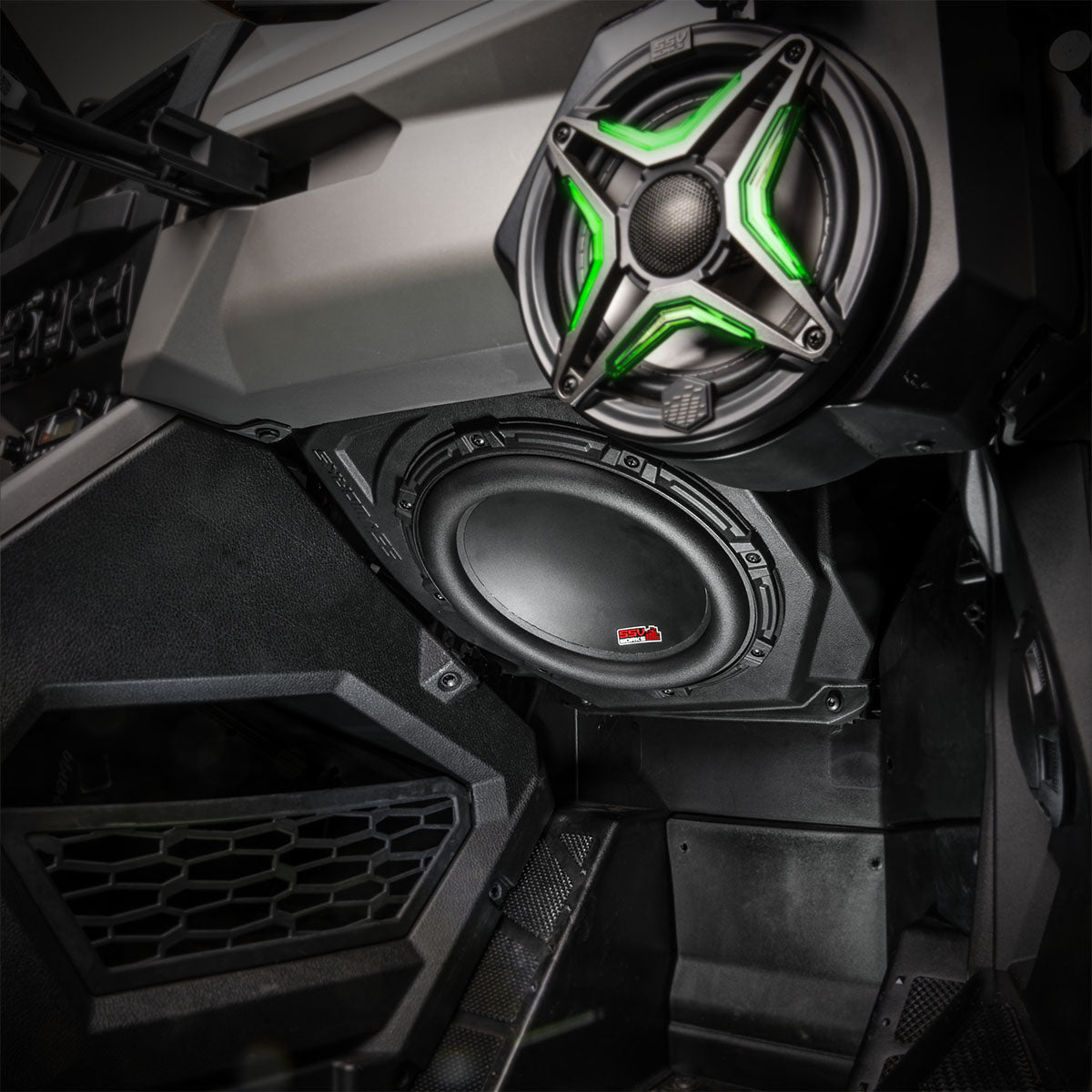 2025-2026 Polaris® RZR Pro R / Pro S / Pro XP Phase-7 K-Spec 7-Speaker Plug-&-Play Kit for Ride Command