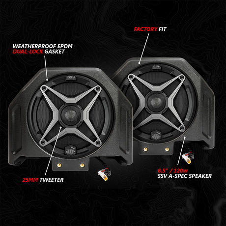 2020-2024 Polaris® RZR PRO Series Phase-2 A-Spec 4-Speaker 200watt System w/JVC