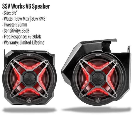 2025-2026 Polaris® RZR Pro R / Pro S / Pro XP Front 6.5" Dash Speaker Pods