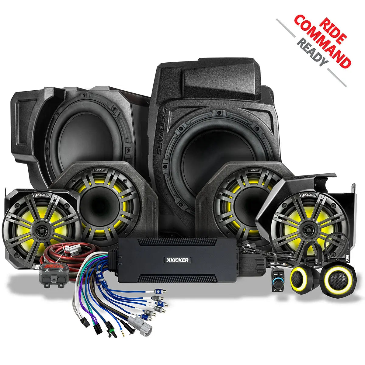 2025-2026 Polaris® RZR Pro R / Pro S / Pro XP Phase-6 K-Spec 7-Speaker Plug-&-Play Kit for Ride Command SSV Works