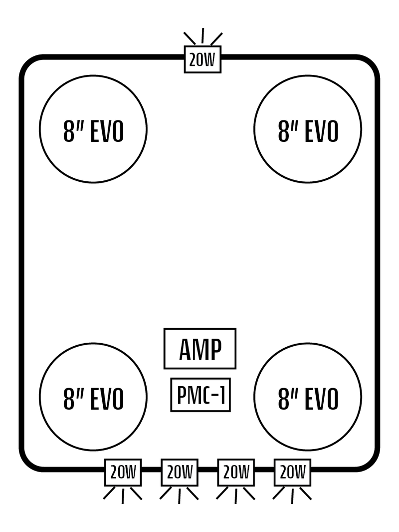 2014-23 Polaris RZR XP 4 1000 / 2015+ RZR 4 900 Stereo Tops (4-Seat)