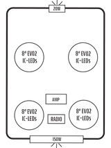 2018+ Polaris RZR Turbo S 4 Stereo Tops (4-Seat) Polaris