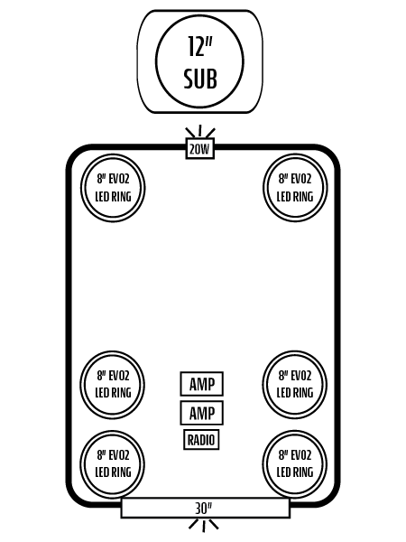 2020+ Polaris RZR Pro XP 4 Stereo Tops (4-Seat)