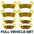 Polaris RZR 570/Trail 570/RZR 800/RZR S 800 2008-2022 Brass Brake Pad Set Traild