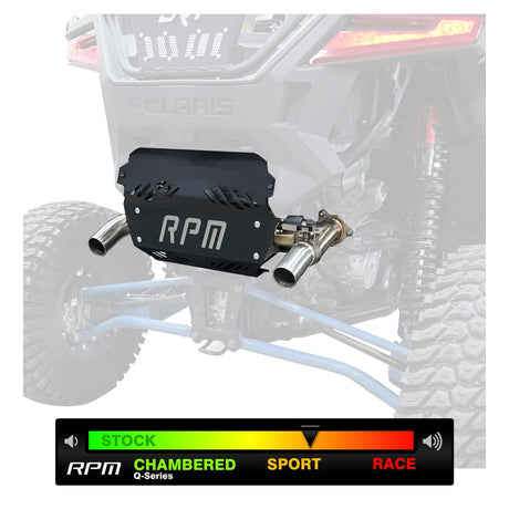 RPM RZR PRO XP & Turbo R/Pro S E-Valve Muffler - Dual Tip Captains Choice Exhaust - 2020-2026 PRO XP & TURBO R