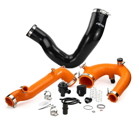 RPM Polaris RZR Turbo R & PRO XP/S Turbo Silicone Intake J-Tube, Charge Tube W/ BOV, & Intake Tube KIT