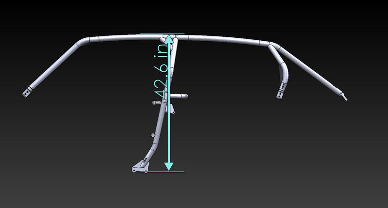 LSK Polaris RZR XP1000 / Turbo 4-Seat Radius Roll Cage Kit