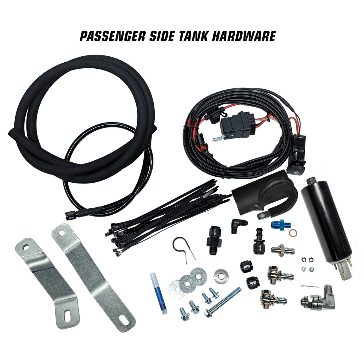 RPM RZR Auxiliary Fuel Tank - 4 Seat XPT / XP1000 / Turbo S 4.5G Auxiliary Fuel Gas Tank Kit