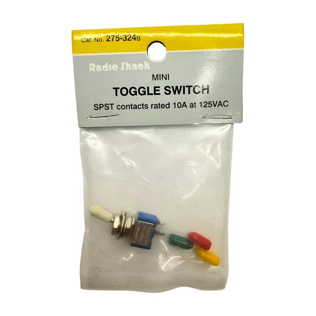 RadioShack 275-0324 SPST Momentary Push Button Switch with Color Sleeves (1 Per Pack) TekShack