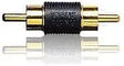 Radio Shack Coupler RCA (Phono) Male to RCA (Phono) Male Gold and Black TekShack