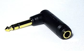Radio Shack Right-Angle Adapter 1/4" Mono Male to 1/4" Mono Female TekShack