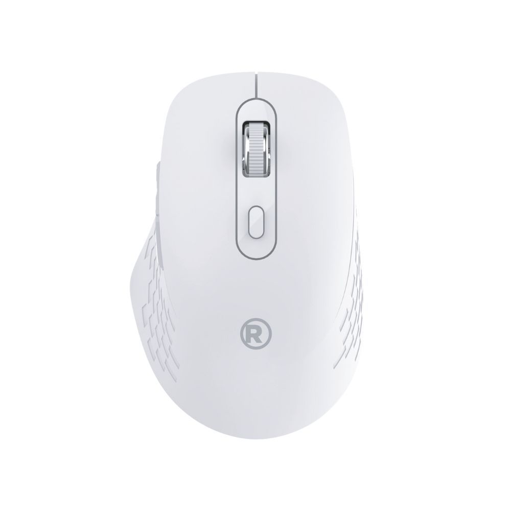 RadioShack Wireless Mouse with Nano USB Receiver 1600 DPI, 6 Buttons 2607137 White TekShack