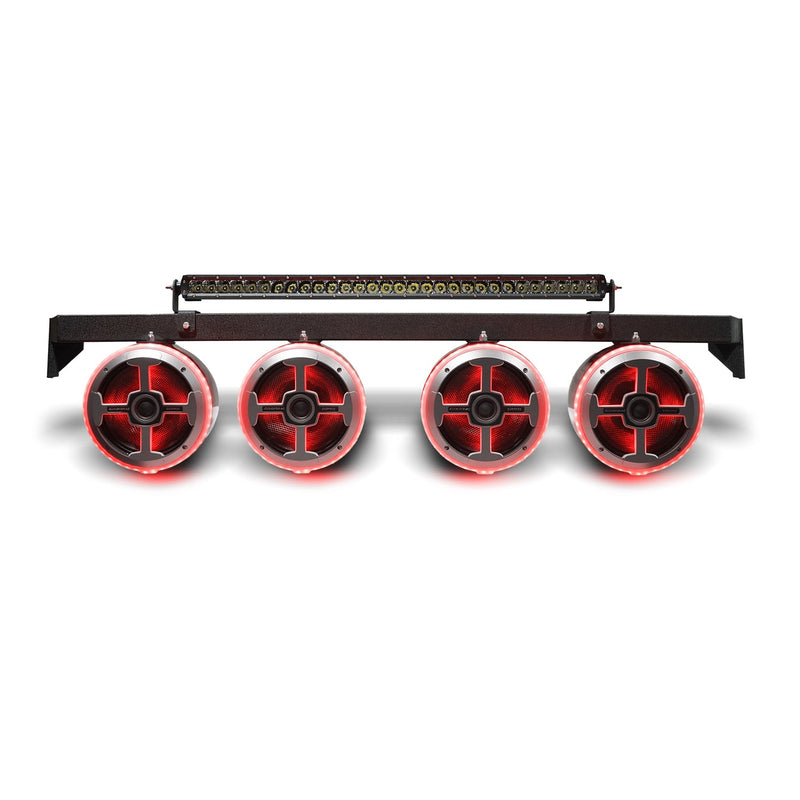 Ranger Tower Bar With 8in EVOPRO2 Tower Speakers and Light Bar (Installed)