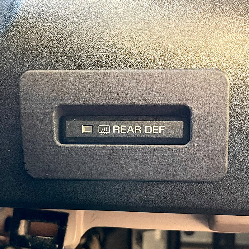 Rear Defroster Button Overlay / Ford Bronco Solo Motorsports