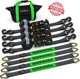 2" x 8' Vehicle J Hook Tie-Down Kit by Rhino USA