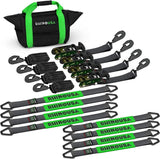 2" x 8' Vehicle Snap Hook Tie-Down Kit by Rhino USA