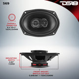 SELECT 6x9" 3-Way Coaxial Speaker | 240W RMS 4-Ohm