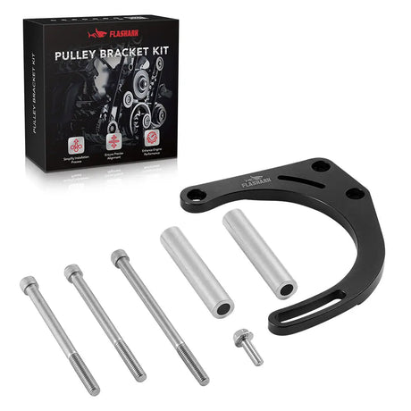 FLASHARK SBC Alternator Bracket Kit for Electric Water Pump Flashark